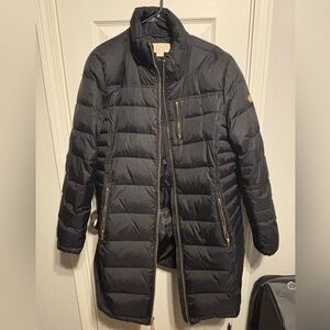 Michael Kors Black Quilted Coat